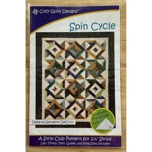 Quilt Pattern‎ by Cozy Quilt Designs SPIN CYCLE ~ A 2.5" Strip Club Pattern
